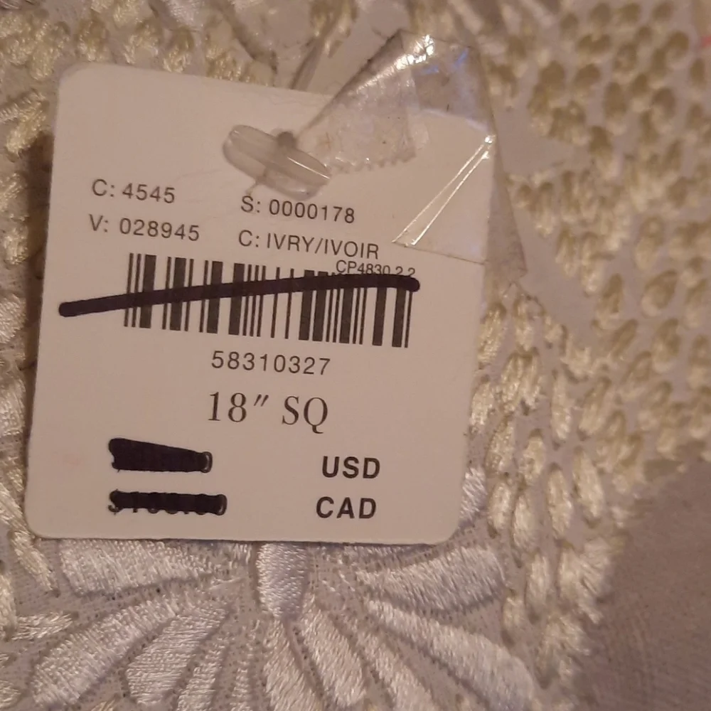 Karen Nicol Embroidered Wintertime Pillow - Picture 6 of 7